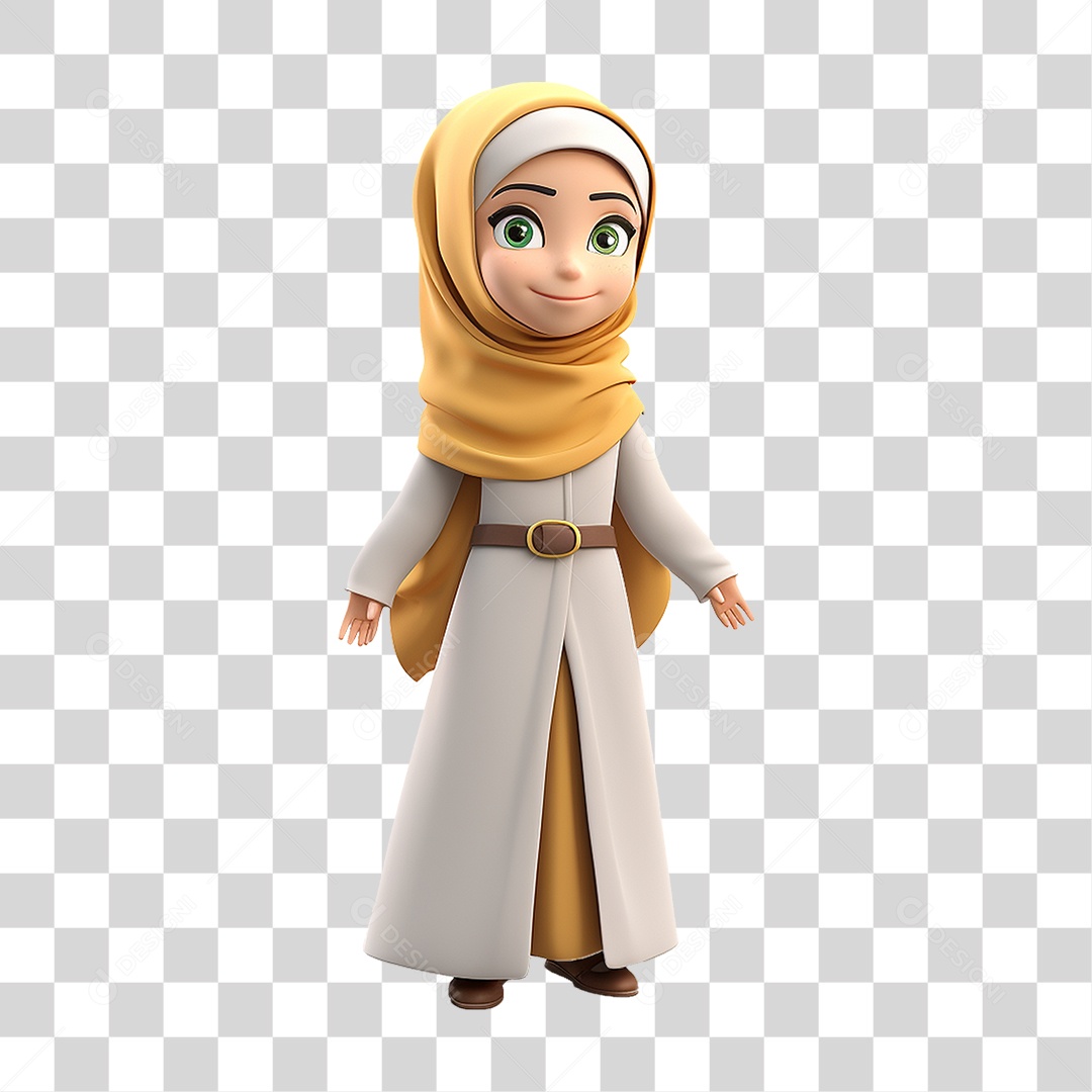 Garota Muçulmana PNG Transparente