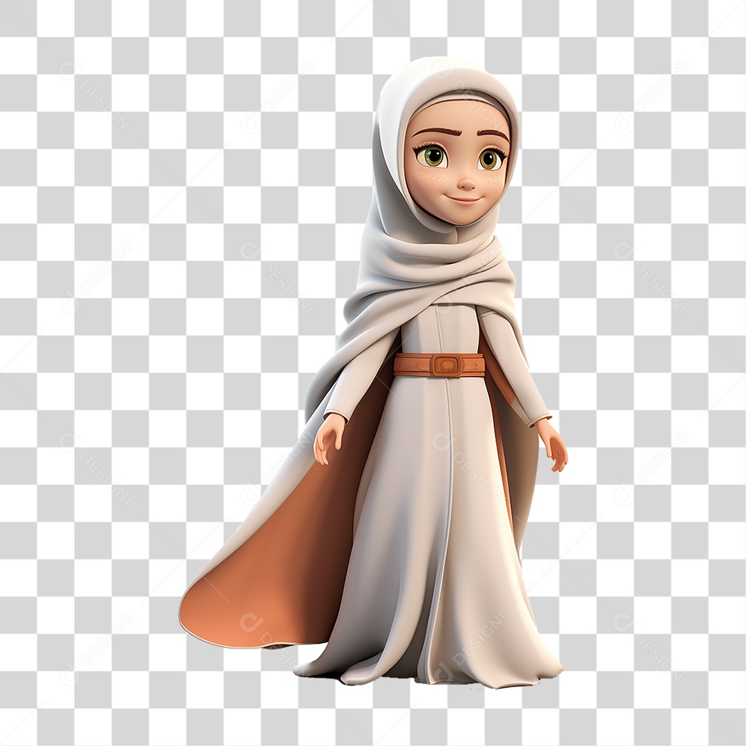 Garota Muçulmana PNG Transparente