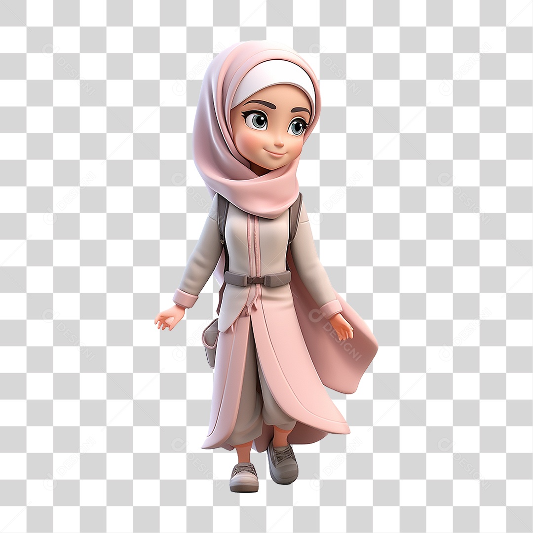 Garota Muçulmana PNG Transparente