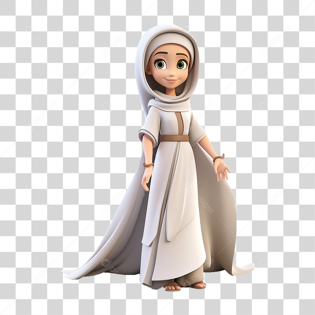 Garota Muçulmana PNG Transparente
