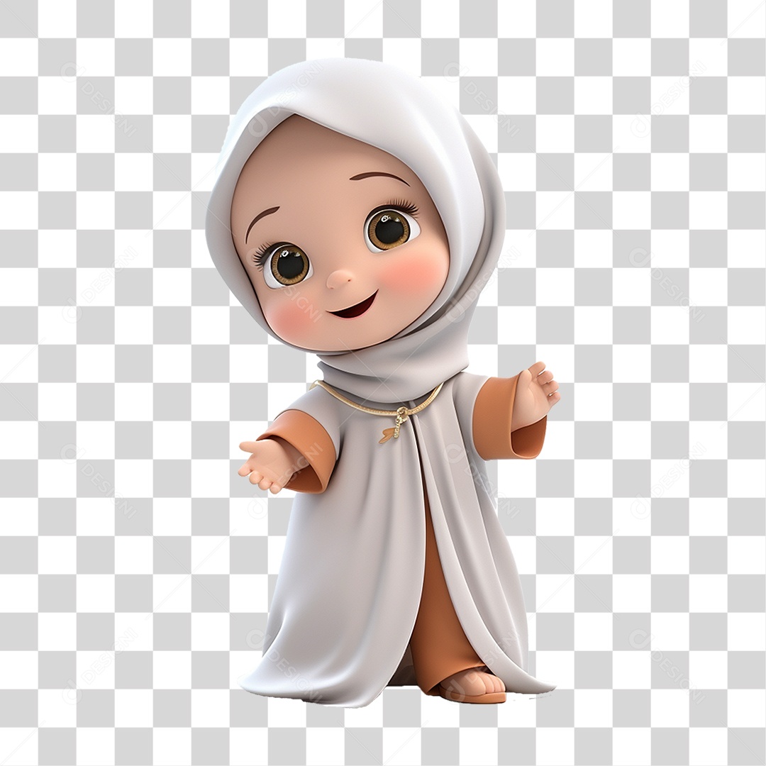 Garota Muçulmana PNG Transparente