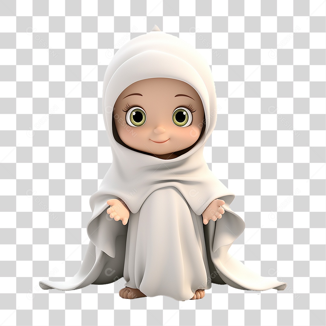 Garota Muçulmana PNG Transparente