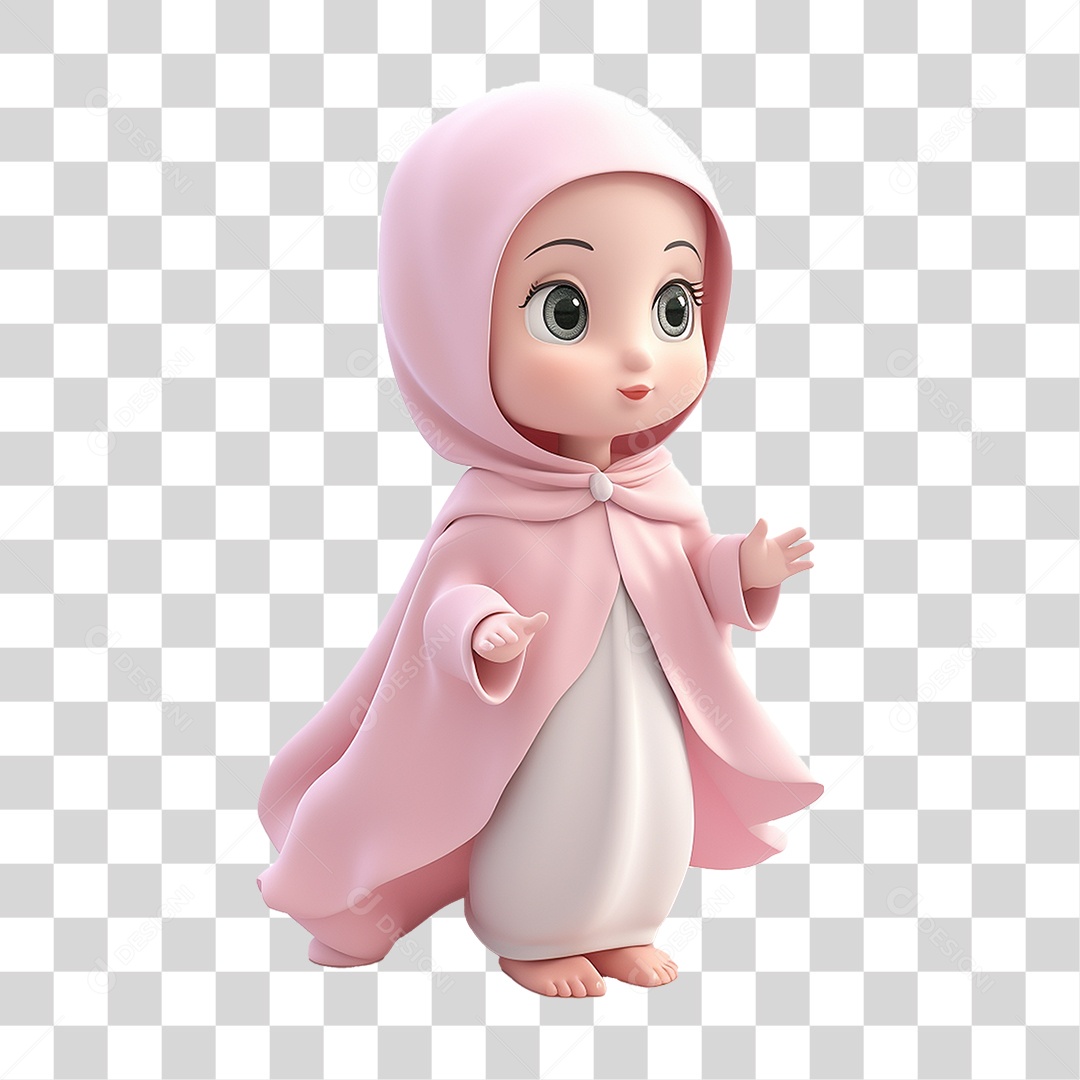 Garota Muçulmana PNG Transparente