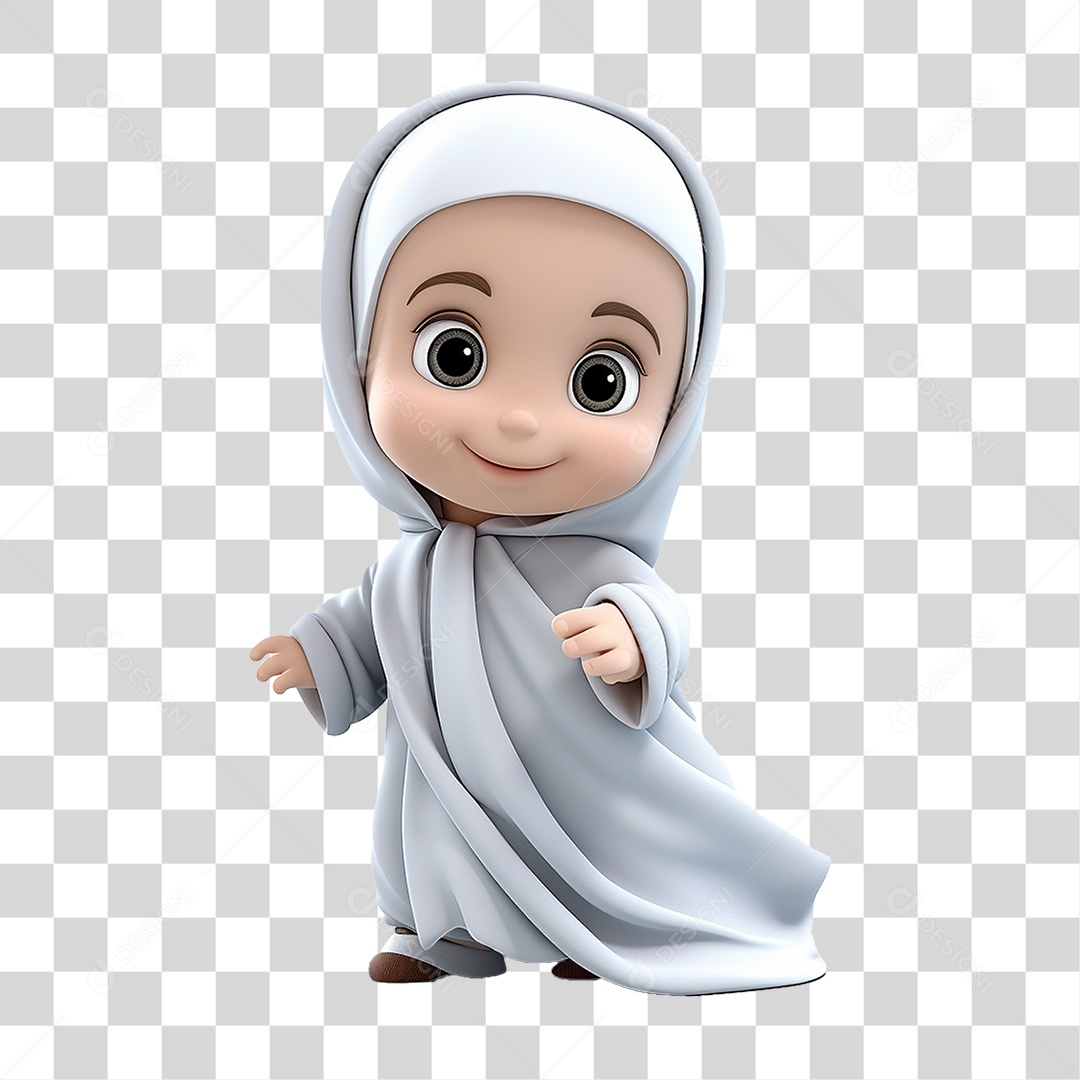 Garota Muçulmana PNG Transparente