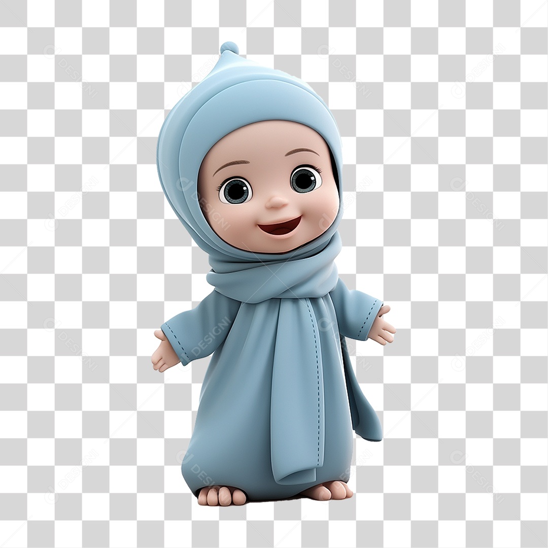 Garota Muçulmana PNG Transparente