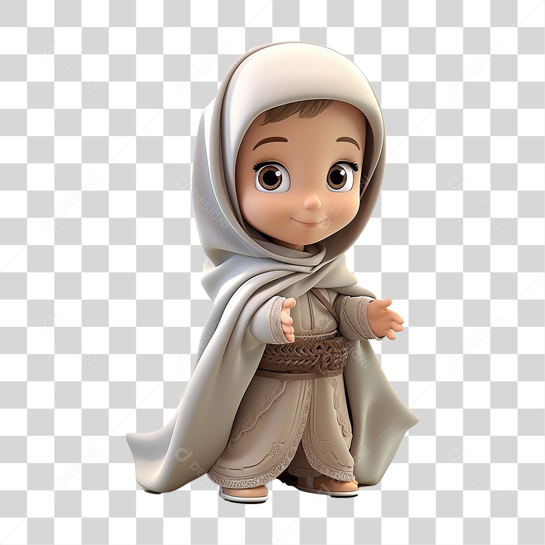 Garota Muçulmana PNG Transparente