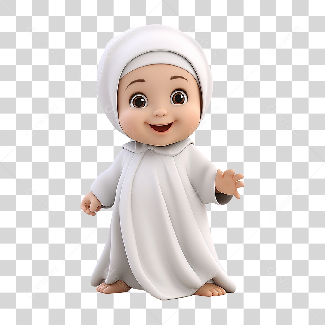 Garota Muçulmana PNG Transparente