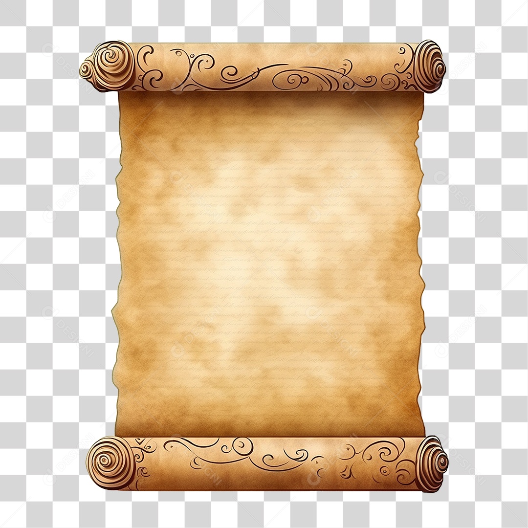 Pergaminho Antigo PNG Transparente