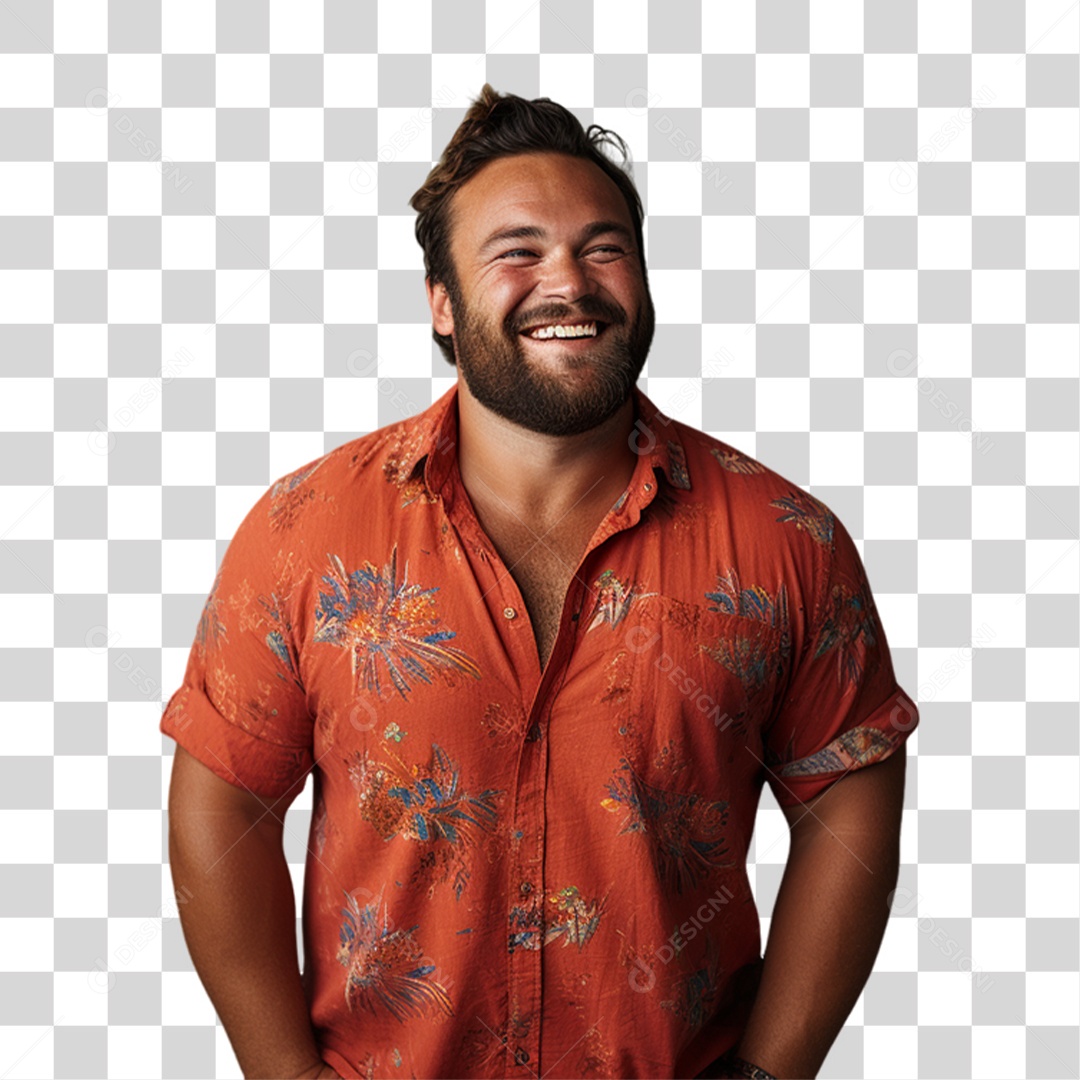 Homem Sorrindo Alegre PNG Transparente