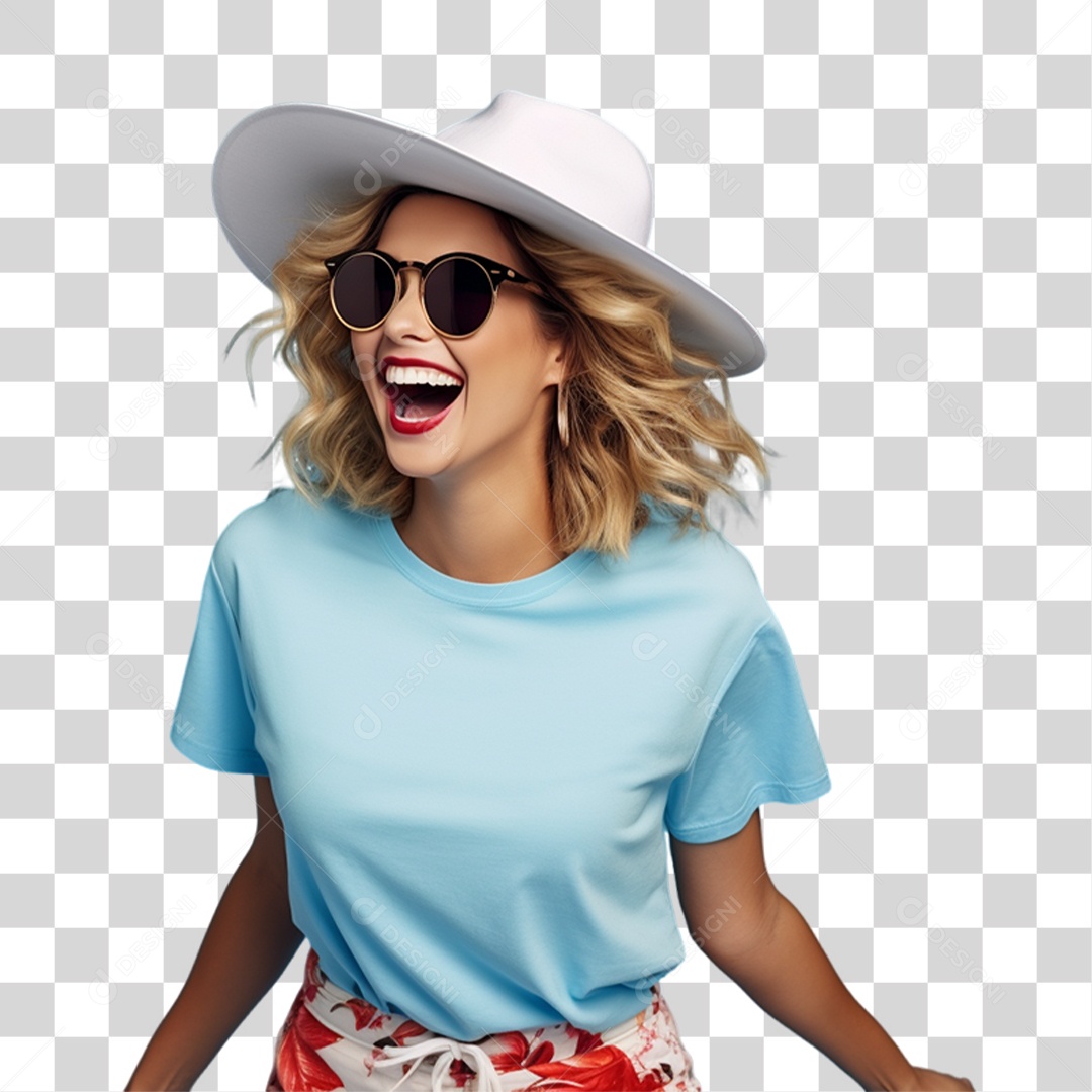 Mulher Curtindo Verão Férias PNG Transparente