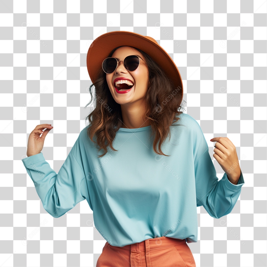 Mulher Curtindo Verão Férias PNG Transparente