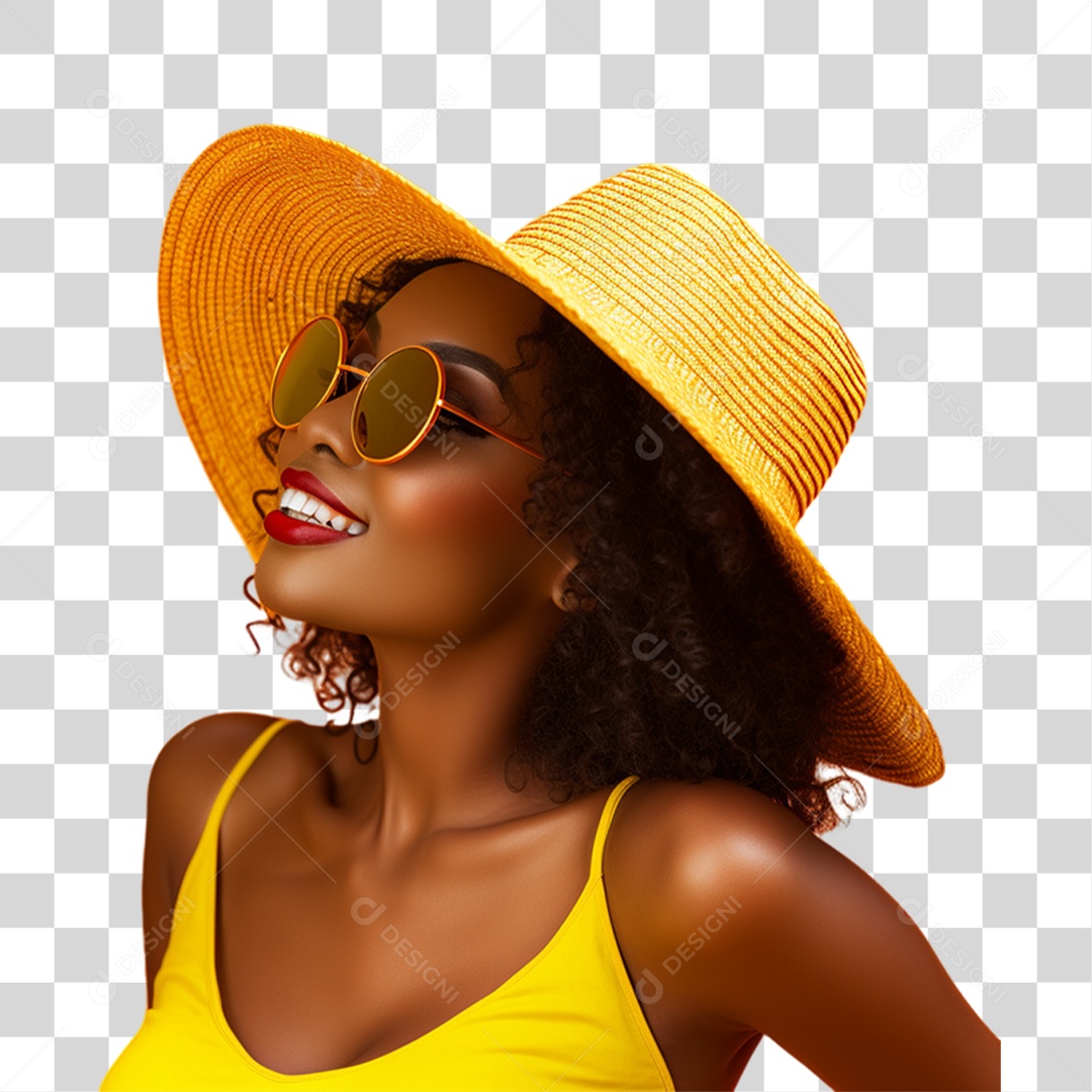 Mulher Curtindo Verão Férias PNG Transparente