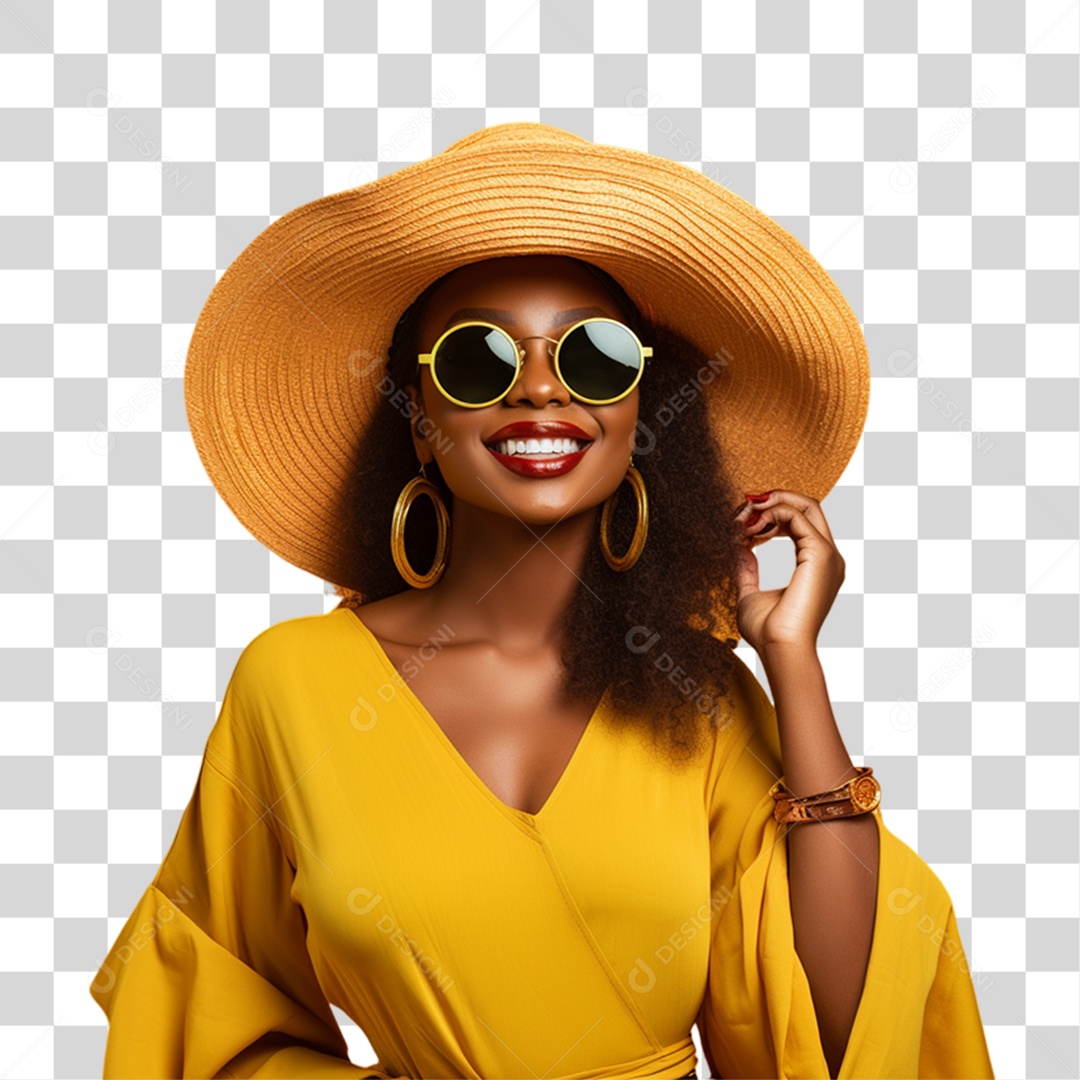 Mulher Curtindo Verão Férias PNG Transparente