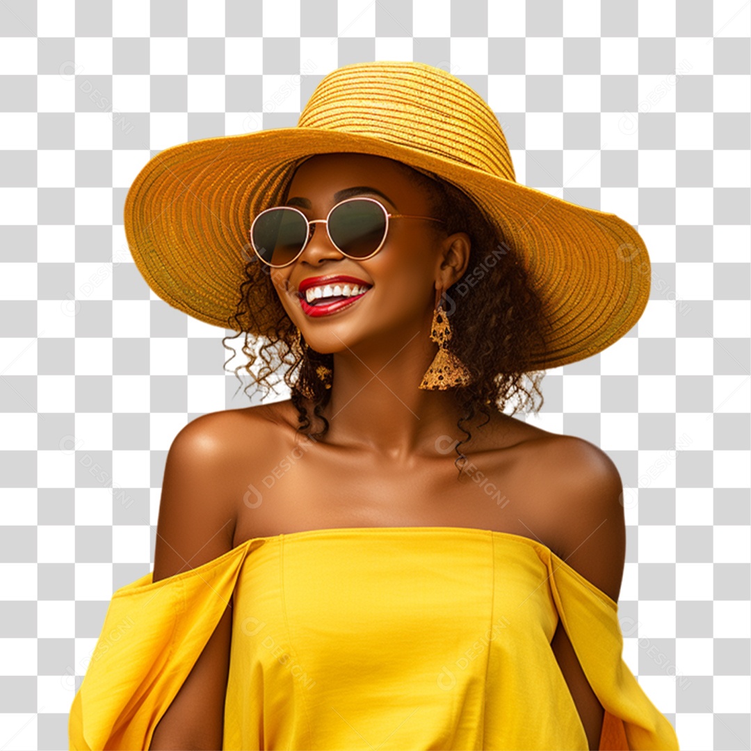 Mulher Curtindo Verão Férias PNG Transparente