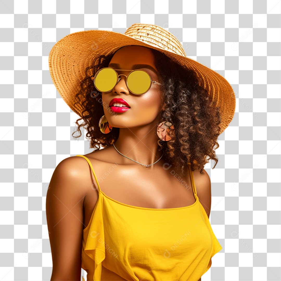 Mulher Curtindo Verão Férias PNG Transparente