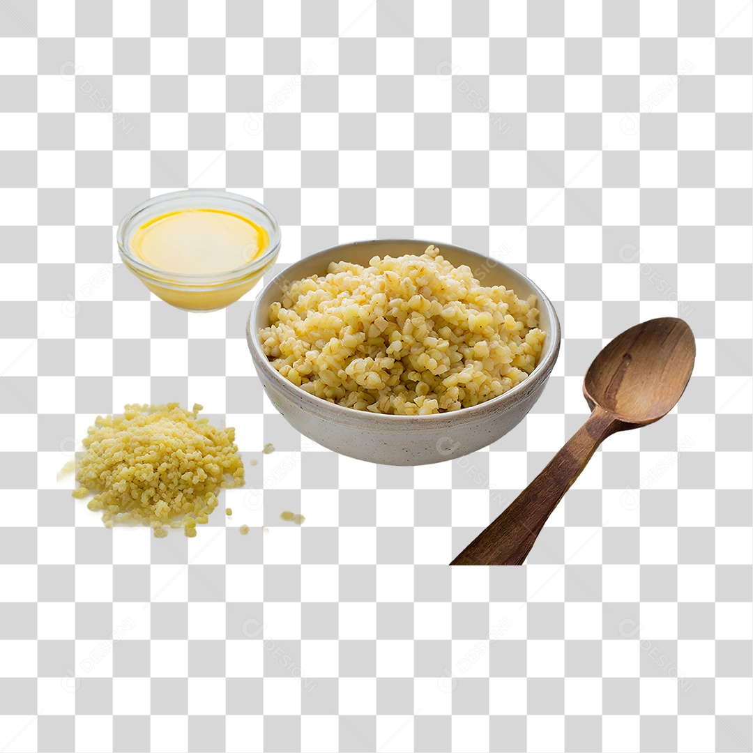 Bulgur Trigo Preparo Porções PNG Transparente