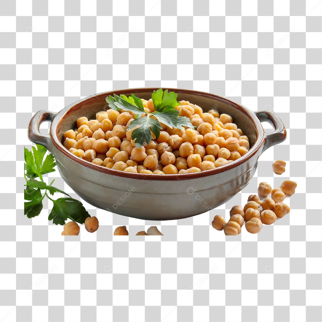 Porções de Grão de Bico PNG Transparente