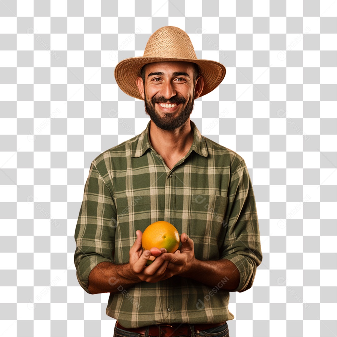 Fazendeiro Colheita PNG Transparente