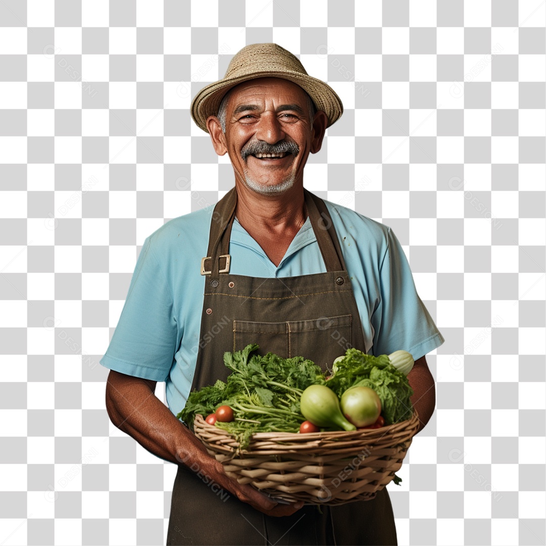 Fazendeiro Colheita PNG Transparente