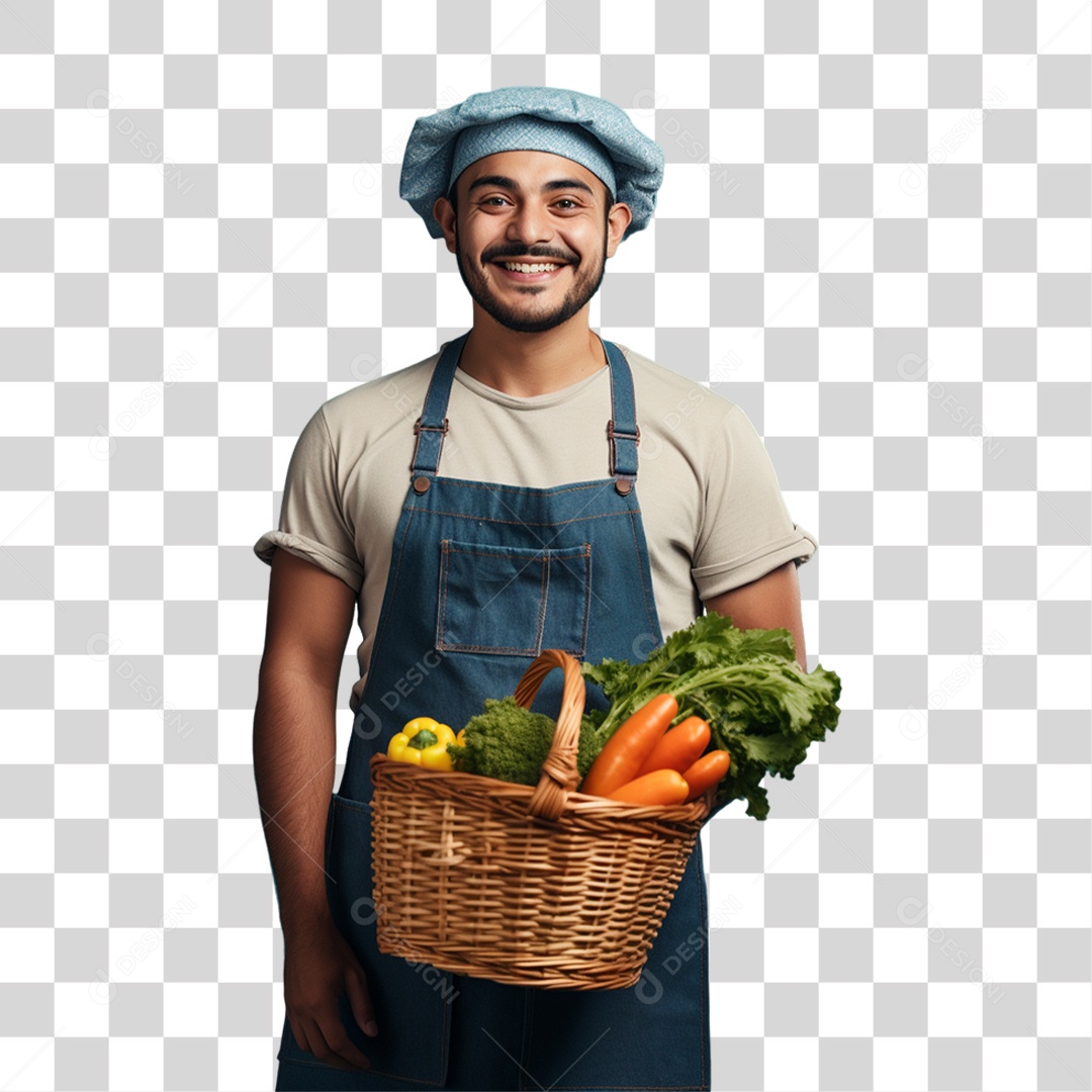 Fazendeiro Colheita PNG Transparente