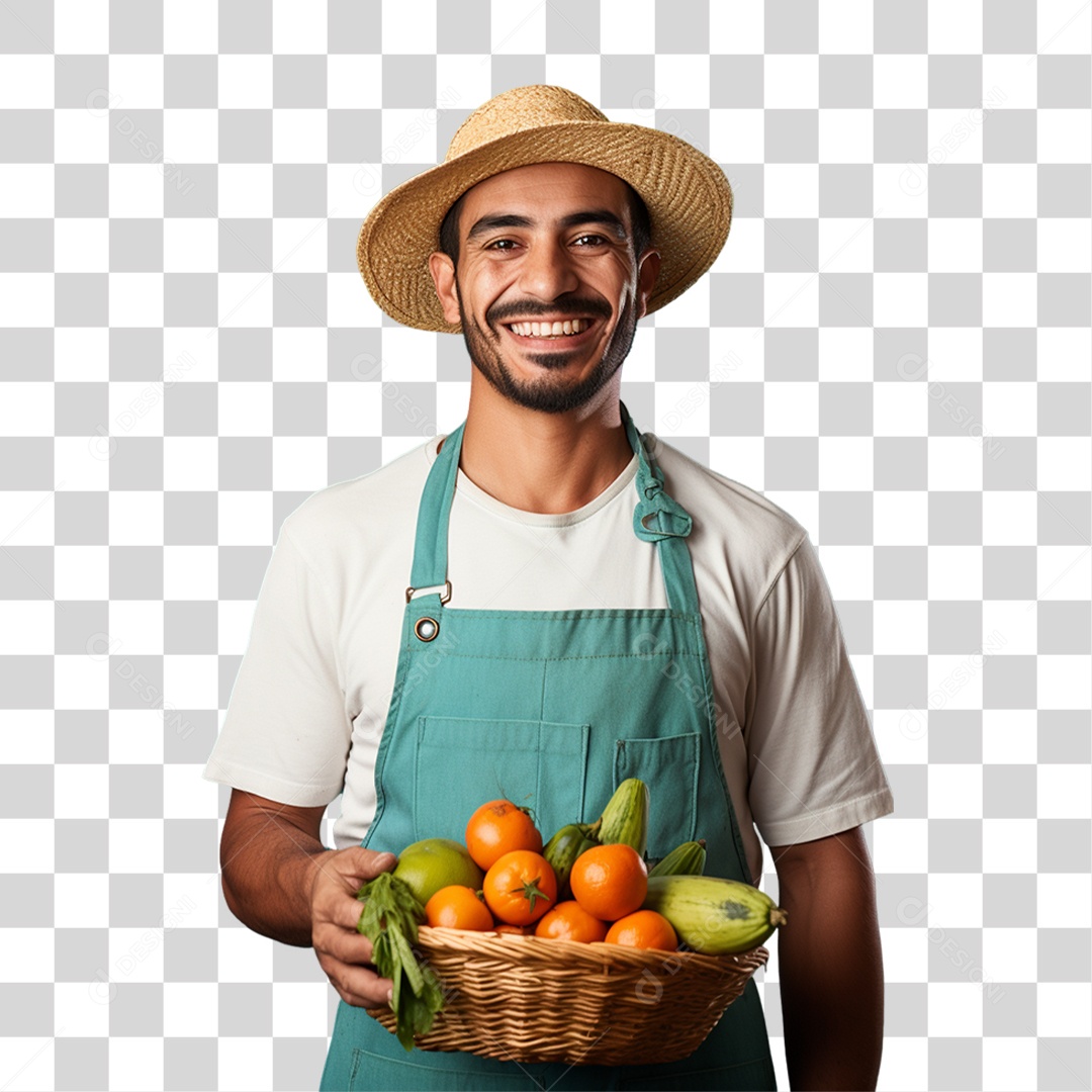 Fazendeiro Colheita PNG Transparente