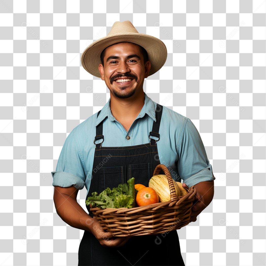 Fazendeiro Colheita PNG Transparente