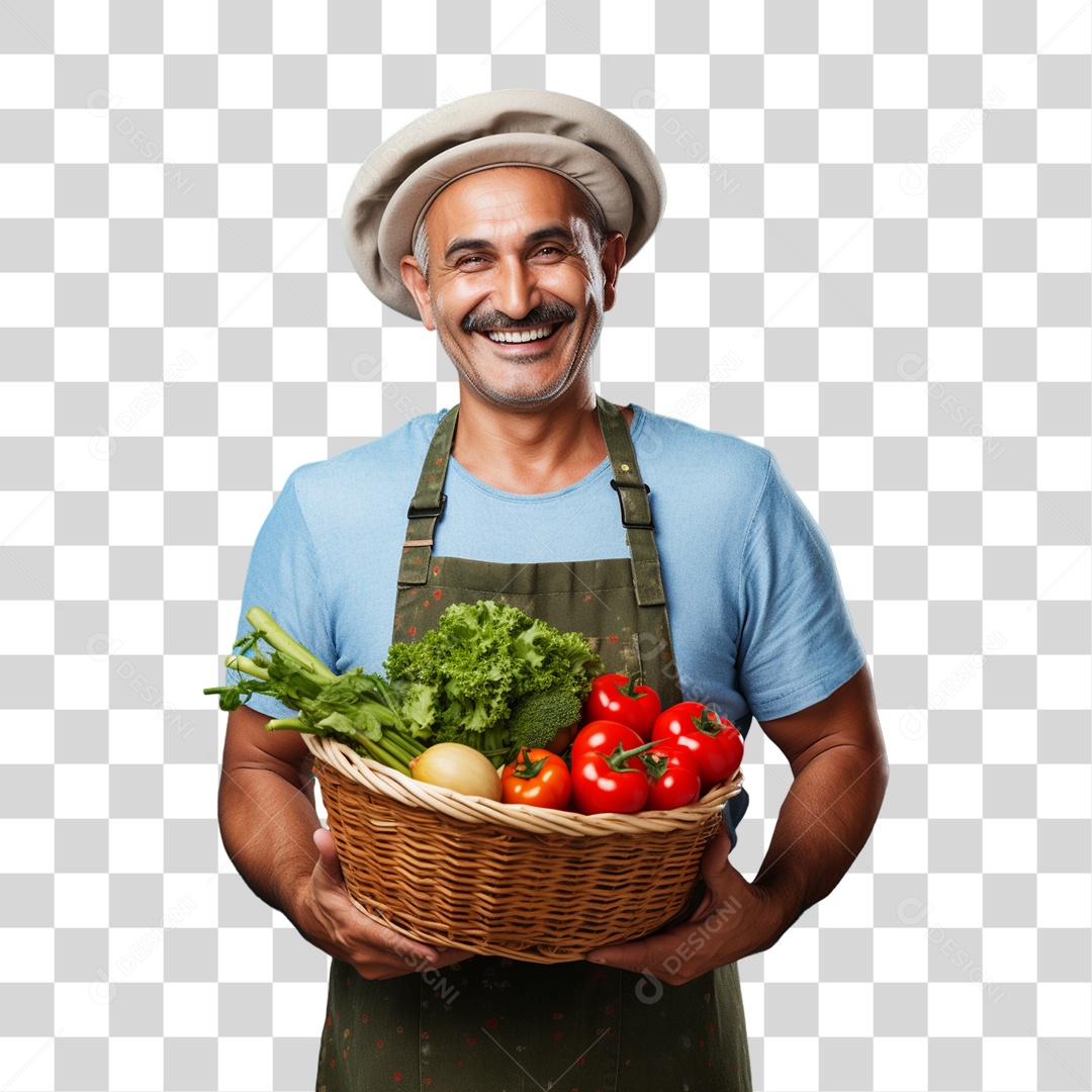 Fazendeiro Colheita PNG Transparente