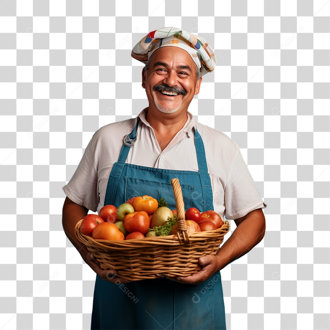 Fazendeiro Colheita PNG Transparente