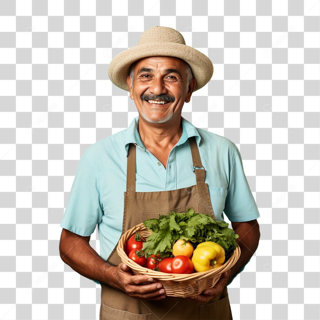 Fazendeiro Colheita PNG Transparente