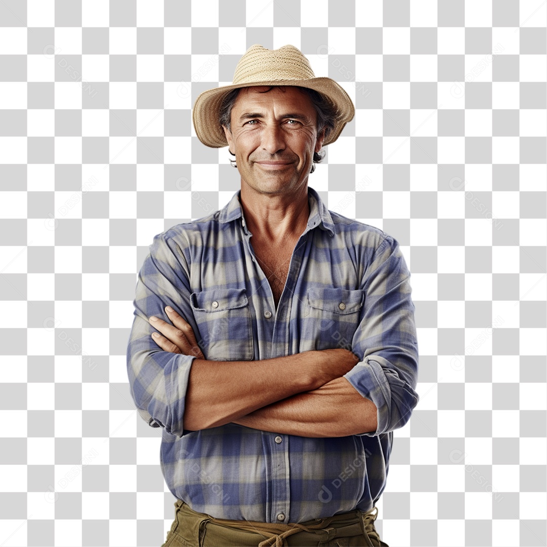 Fazendeiro Colheita PNG Transparente