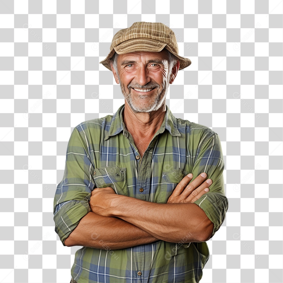 Fazendeiro Colheita PNG Transparente