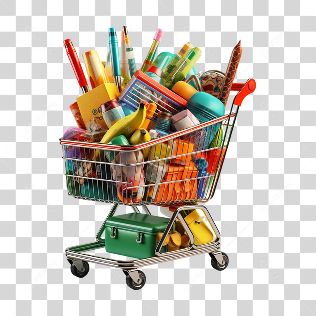 Materiais Escolares Volta ás Aulas PNG Transparente