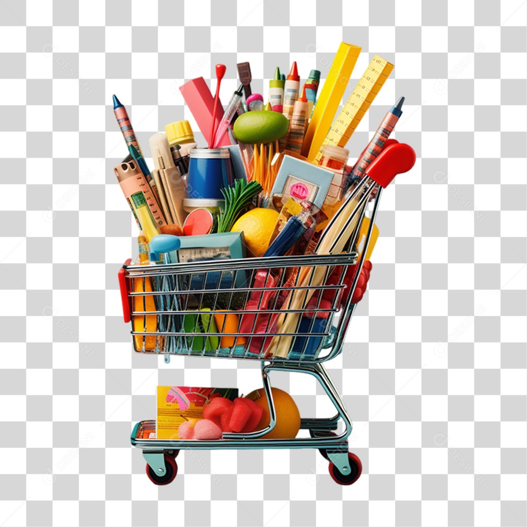 Materiais Escolares Volta ás Aulas PNG Transparente