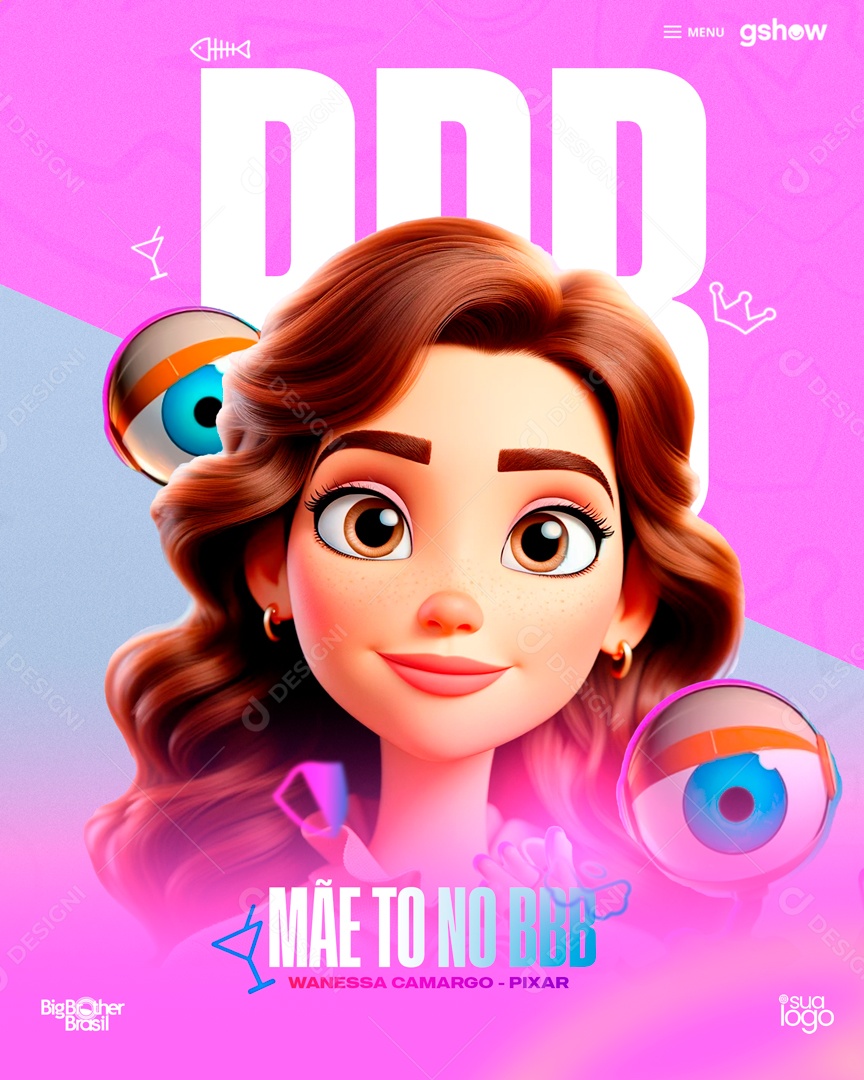 Social Media Story Mãe To No BBB Big Brother Brasil PSD Editável