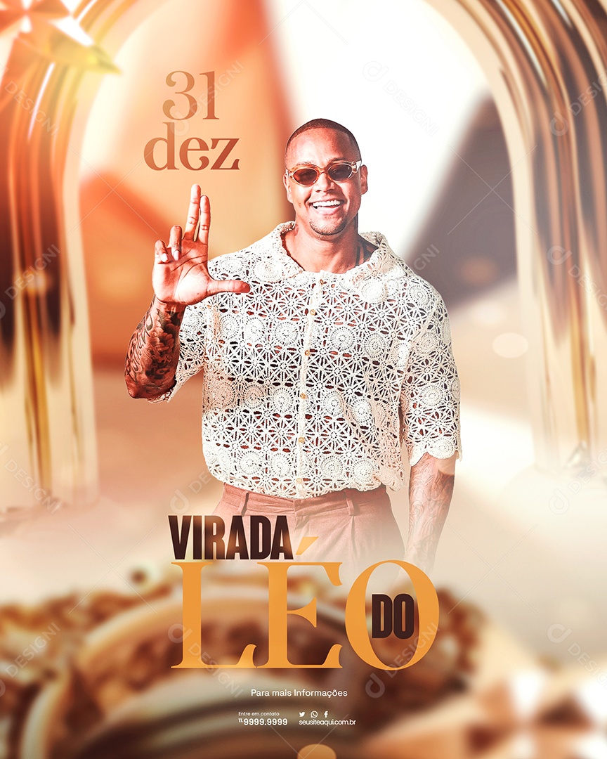 Social Media Flyer Story Virada Do Léo PSD Editável