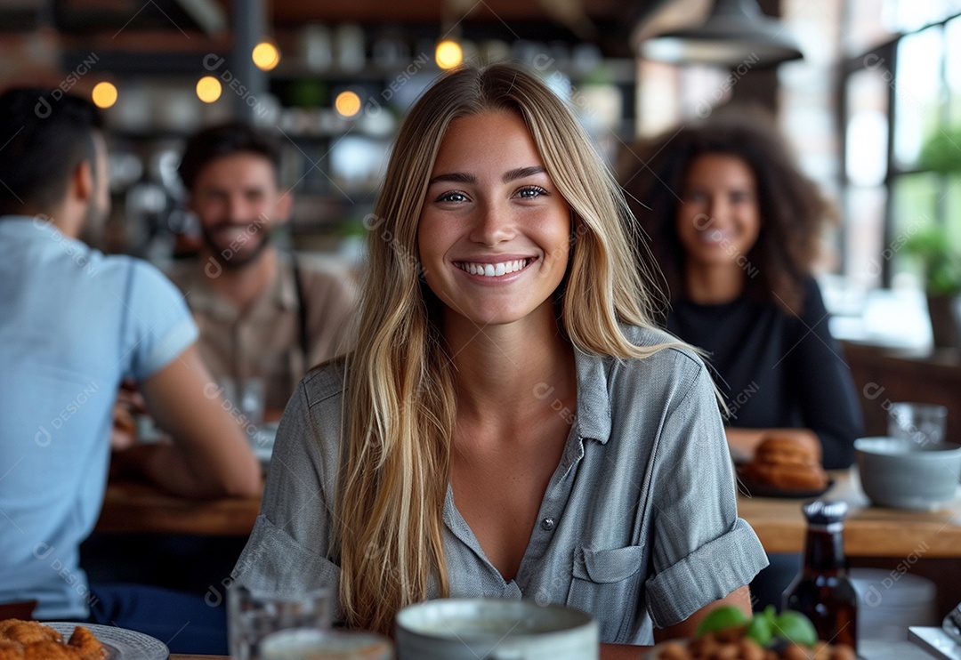 Grupo jovem e diversificado de pessoas tomando café e relaxando após o trabalho no escritório da empresa de marketing