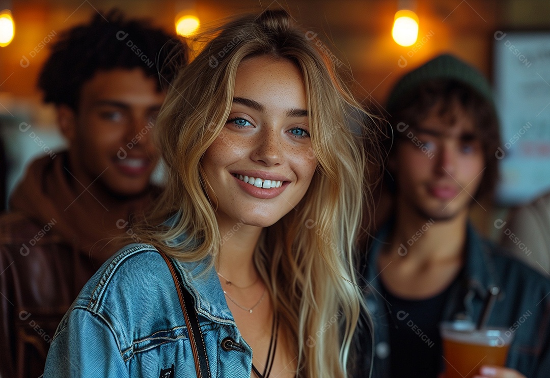 Grupo jovem e diversificado de pessoas tomando café e relaxando após o trabalho no escritório da empresa de marketing