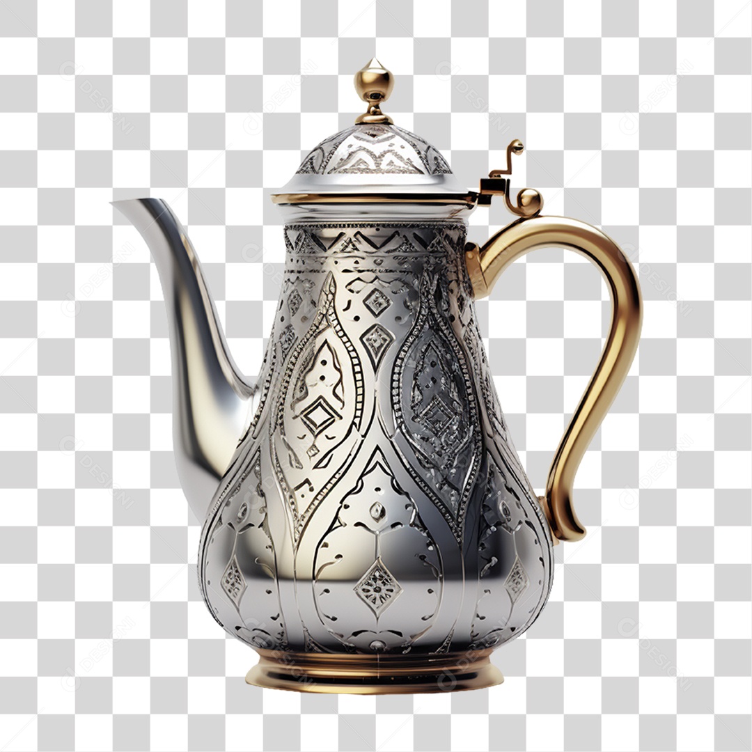 Bule de Café Chá PNG Transparente