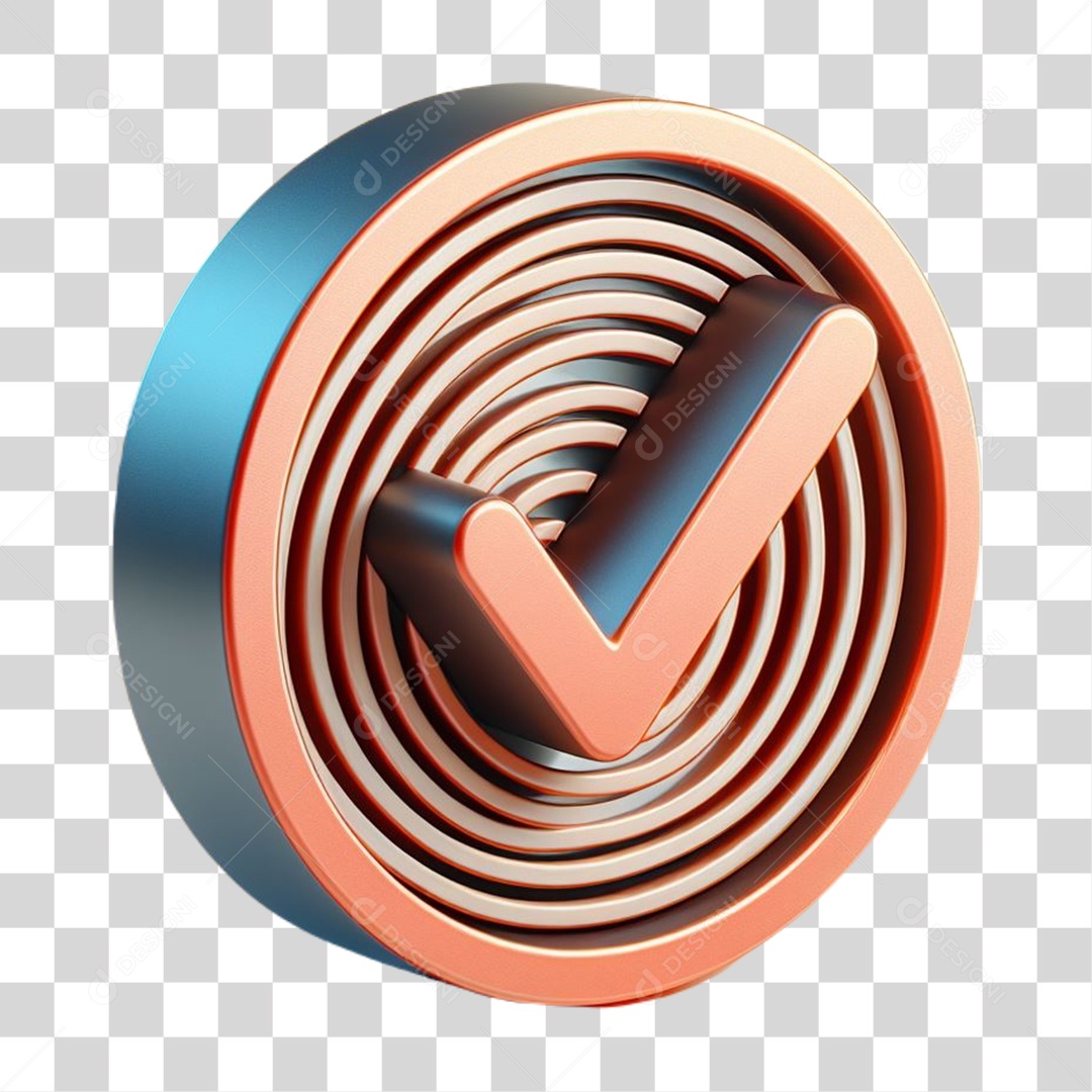 Elemento 3D Ícone de Positivo para Composição PNG Transparente