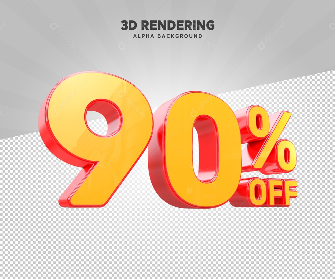 90% de Desconto no OFF Elemento 3D para Composição PSD