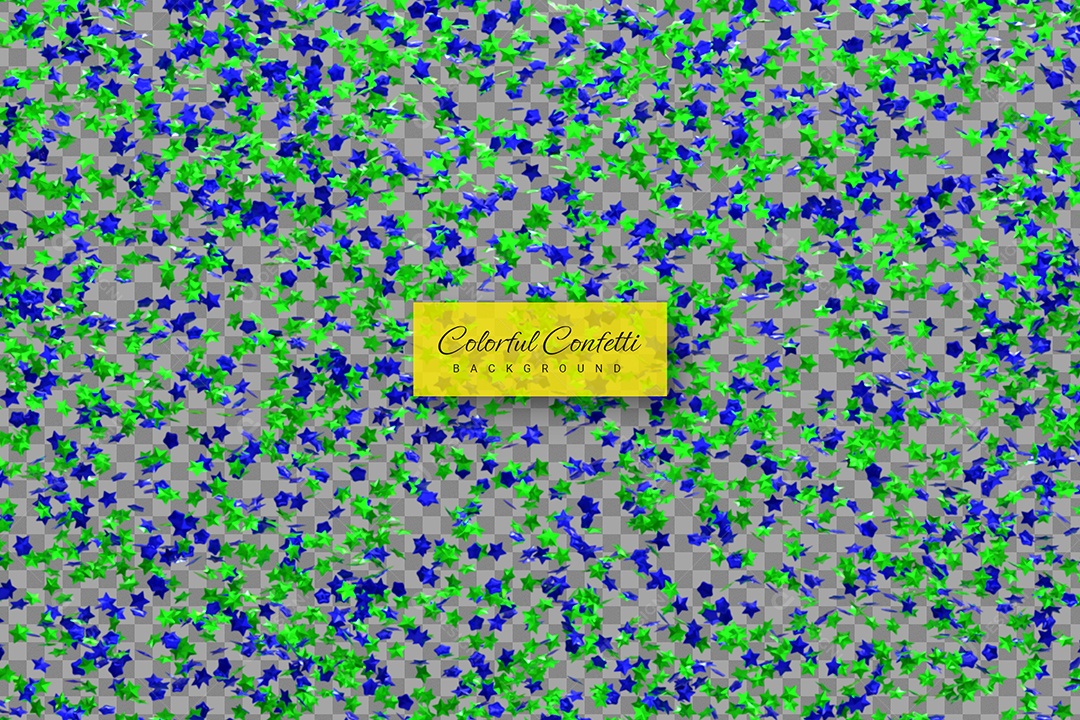 Confete de Natal Elemento 3D para Composição PSD