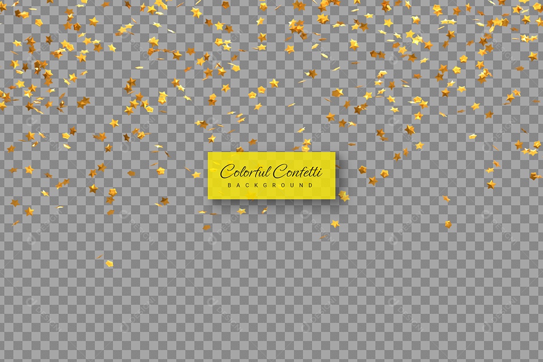 Confete de Natal Elemento 3D para Composição PSD