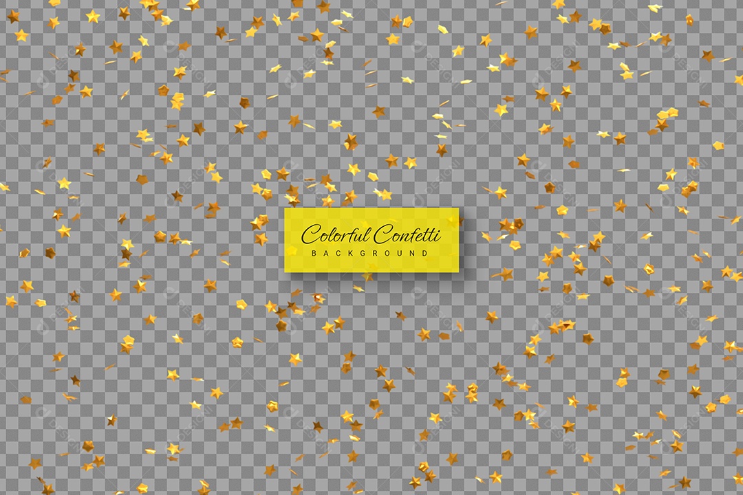 Confete de Natal Elemento 3D para Composição PSD