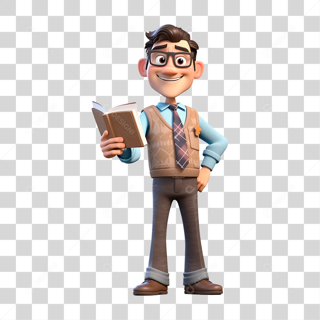 Desenho Professor PNG Transparente