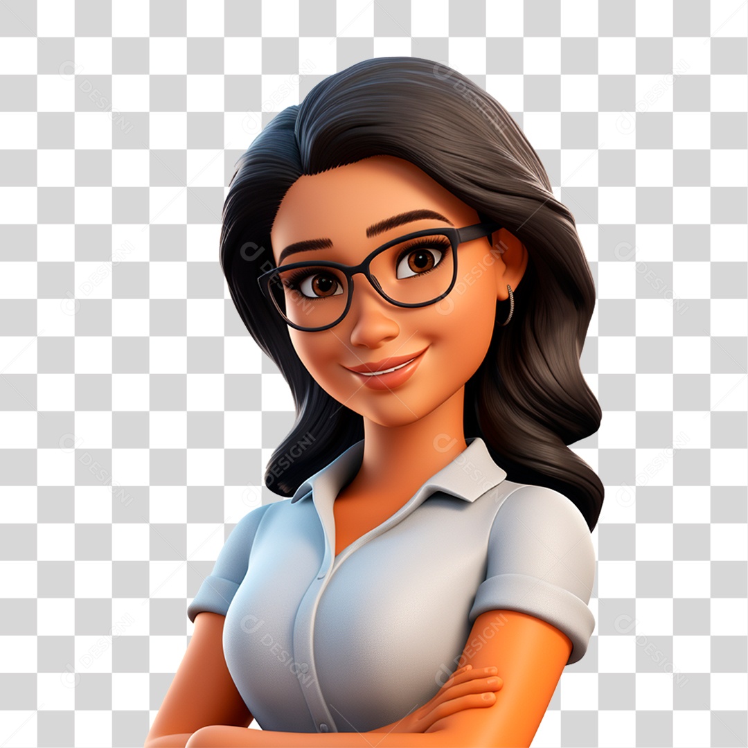 Personagem Cartoon Professora Desenhos PNG Transparente