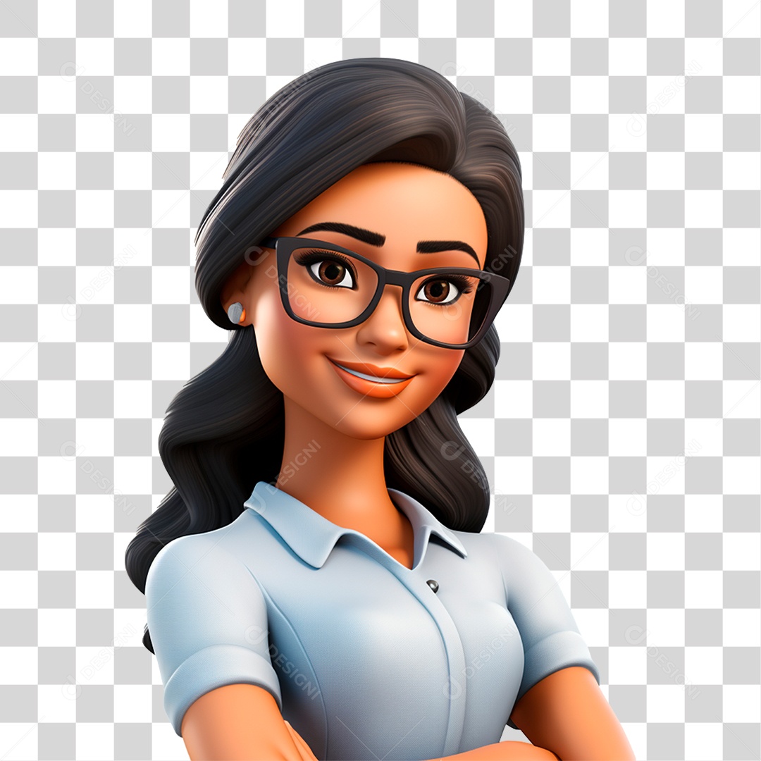 Personagem Cartoon Professora Desenhos PNG Transparente