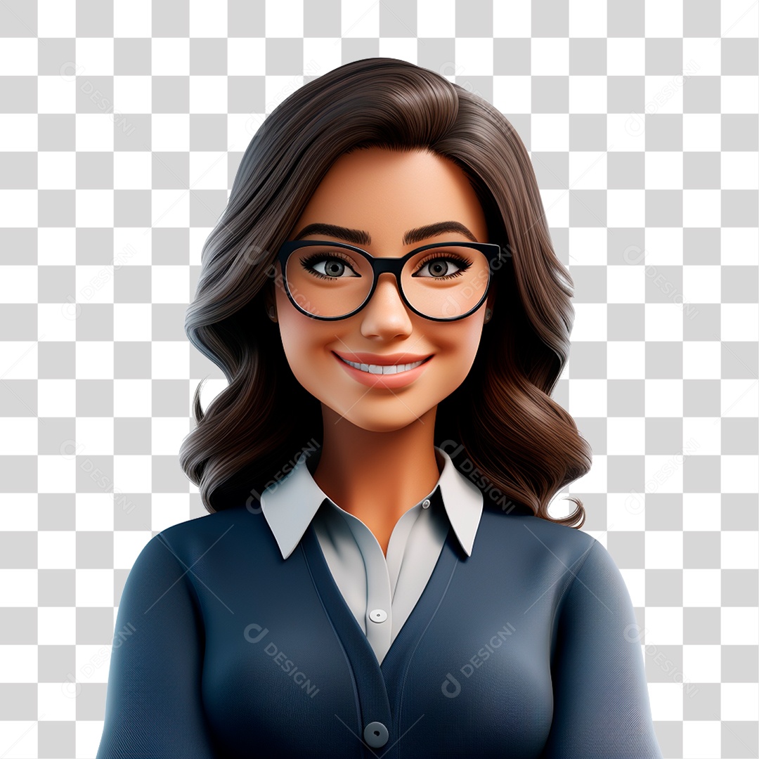 Personagem Cartoon Professora Desenhos PNG Transparente