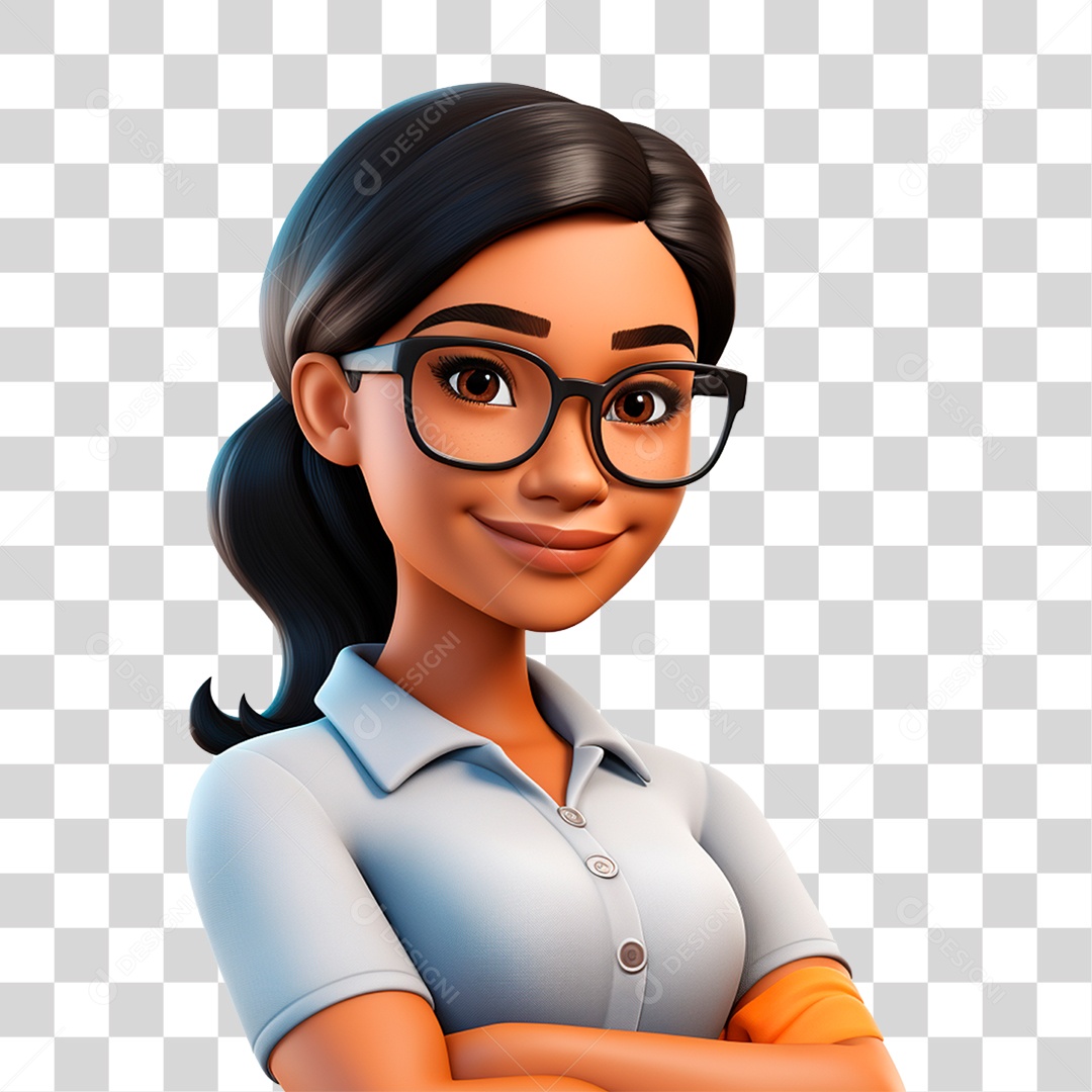 Personagem Cartoon Professora Desenhos PNG Transparente