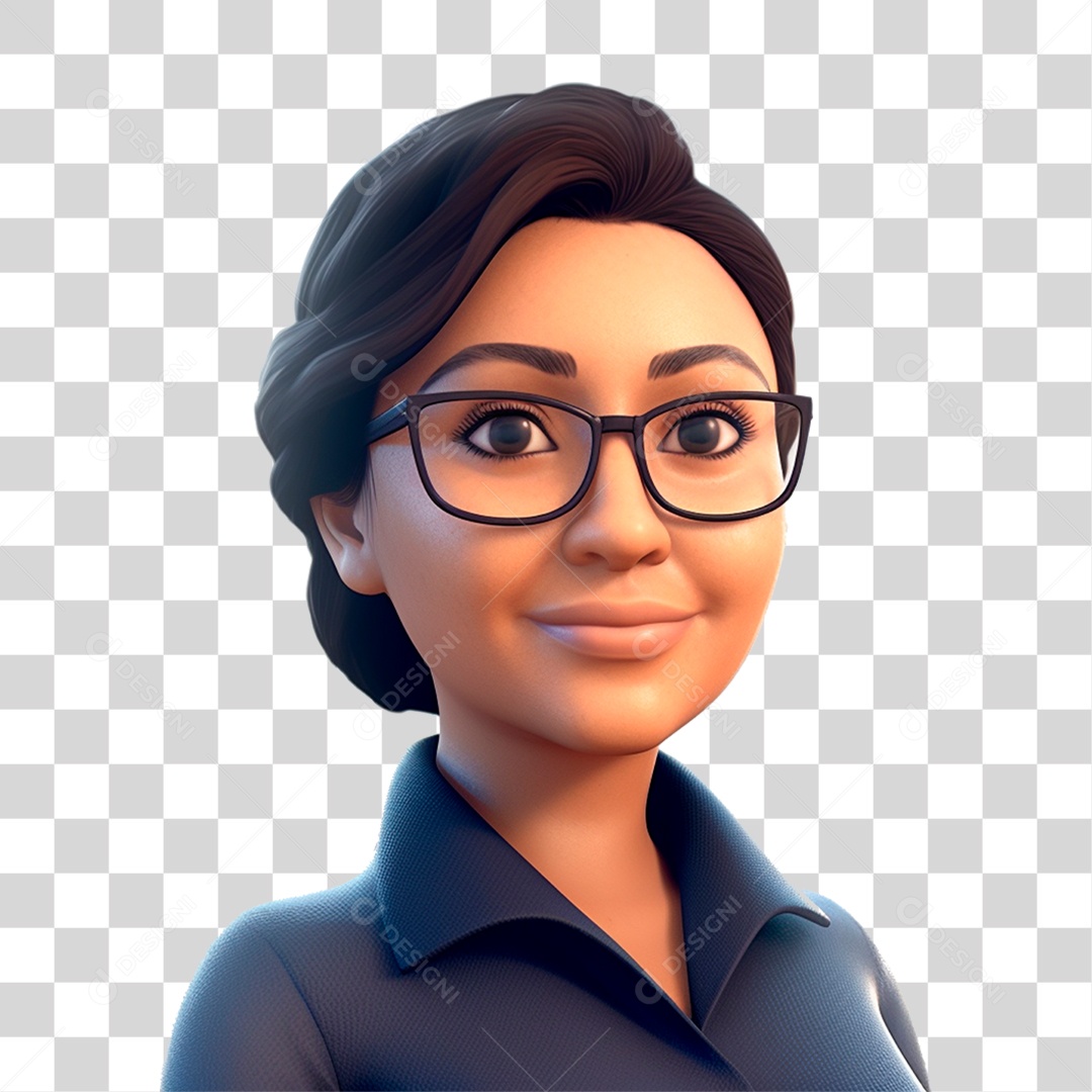 Personagem Cartoon Professora Desenhos PNG Transparente