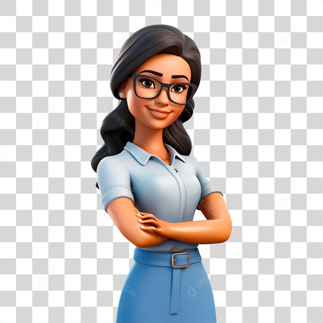 Personagem Cartoon Professora Desenhos PNG Transparente